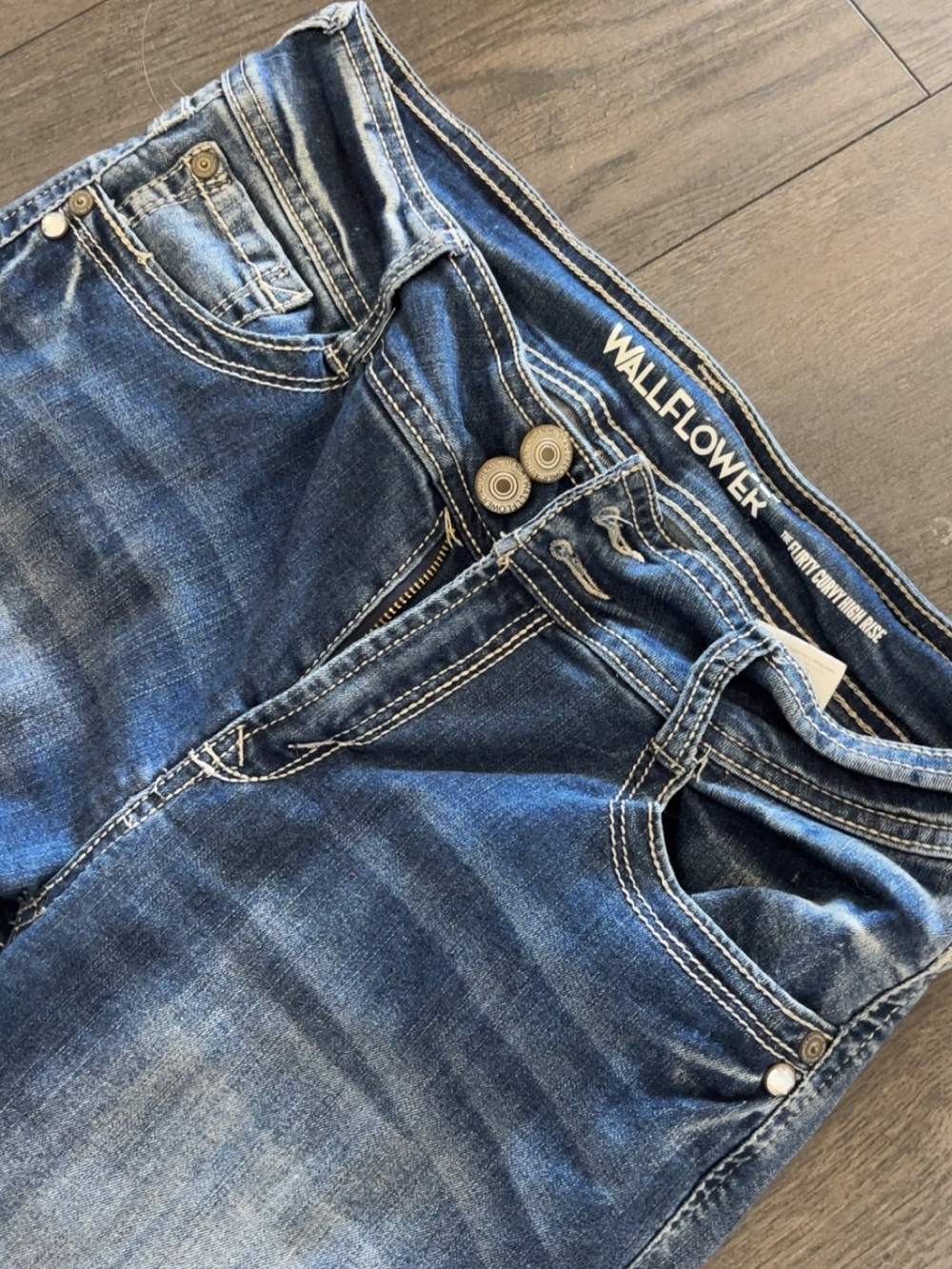 Wallflower Faded Indigo bootcut Jeans